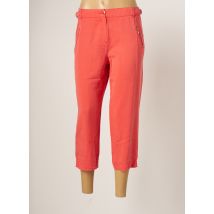 PAUSE CAFE - Pantacourt rouge en lyocell - Femme - Taille 40 - Modz