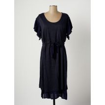 MARIA BELLENTANI - Robe mi-longue bleu en lin - Femme - Taille 40 - Modz