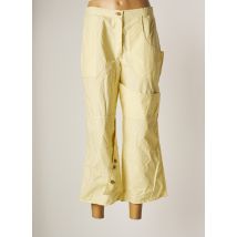 BELLOCOTON - Pantalon 7/8 jaune en coton - Femme - Taille 40 - Modz