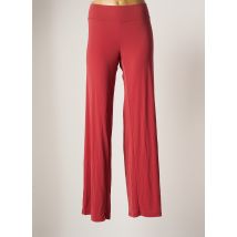 ELEONORA AMADEI - Pantalon droit rose en polyester pour femme - Taille 42 - Modz