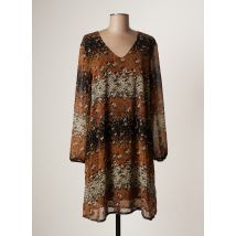 LE PETIT BAIGNEUR - Robe mi-longue marron en polyester - Femme - Taille 38 - Modz