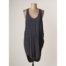LAUREN VIDAL - Robe mi-longue gris en polyester - Femme - Taille 40 - Modz