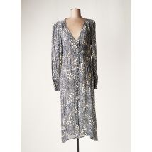 LAUREN VIDAL - Robe longue bleu en viscose - Femme - Taille 38 - Modz