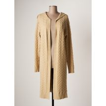 PASSIONI - Gilet manches longues beige en viscose - Femme - Taille 36 - Modz