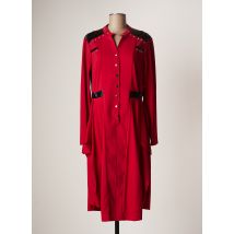 LESLIE - Robe mi-longue rouge en nylon - Femme - Taille 40 - Modz