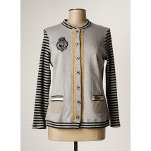 POUPEE CHIC - Veste casual gris en coton - Femme - Taille 40 - Modz