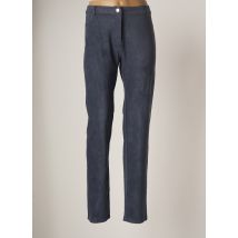 LESLIE - Pantalon droit bleu en polyester pour femme - Taille 46 - Modz