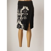 LAUREN VIDAL - Jupe mi-longue noir en polyester - Femme - Taille 48 - Modz