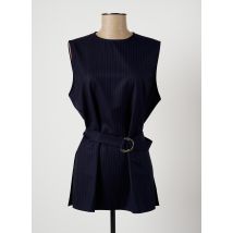 HARMONY - Tunique sans manche bleu en laine - Femme - Taille 38 - Modz