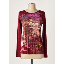SIDECAR - T-shirt rouge en viscose - Femme - Taille 38 - Modz