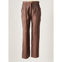 CHRISTINE LAURE - Pantalon droit marron en viscose - Femme - Taille 40 - Modz
