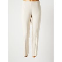 ANTONELLI FIRENZE - Pantalon droit beige en viscose - Femme - Taille 38 - Modz