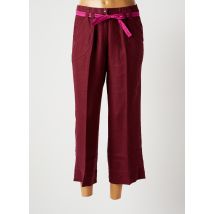 FRANCOISE F - Pantacourt rouge en lin - Femme - Taille 42 - Modz