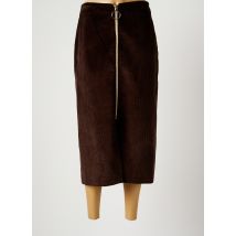 HARMONY - Jupe longue marron en coton - Femme - Taille 38 - Modz