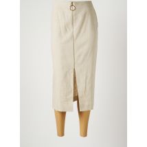 HARMONY - Jupe longue beige en lin - Femme - Taille 38 - Modz