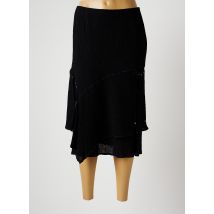 CHRISTINE LAURE - Jupe mi-longue noir en viscose - Femme - Taille 40 - Modz
