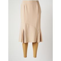 CHRISTINE LAURE - Jupe mi-longue beige en polyester - Femme - Taille 38 - Modz
