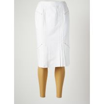 CHRISTINE LAURE - Jupe mi-longue blanc en coton - Femme - Taille 38 - Modz