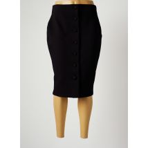 HARMONY - Jupe mi-longue noir en laine - Femme - Taille 38 - Modz