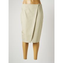 HARMONY - Jupe mi-longue beige en coton - Femme - Taille 38 - Modz