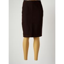 NATHALIE GARCON - Jupe mi-longue marron en acetate - Femme - Taille 38 - Modz