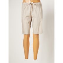 HARMONY - Bermuda beige en coton - Femme - Taille 44 - Modz