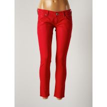 REPLAY - Pantalon 7/8 rouge en coton - Femme - Taille W28 - Modz