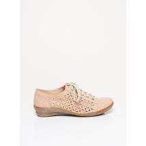 SWEET - Derbies beige en cuir pour femme - Taille 36 - Modz