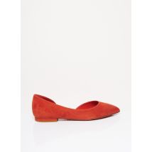 SANTONI - Ballerines orange en cuir - Femme - Taille TU - Modz