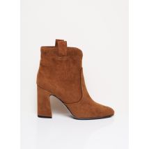 WHAT FOR - Bottines/Boots marron en cuir pour femme - Taille 37 - Modz