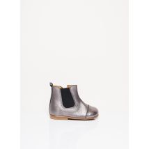 PATT'TOUCH - Bottines/Boots gris en cuir - Fille - Taille 20 - Modz