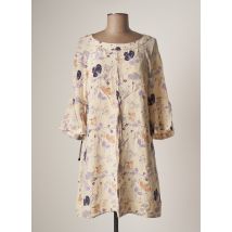 TEENFLO MAURICE TARICA - Robe courte beige en soie - Femme - Taille 40 - Modz