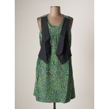 TEENFLO MAURICE TARICA - Robe courte vert en lin - Femme - Taille 36 - Modz