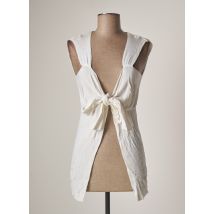 IN LOVE - Gilet sans manche blanc en viscose - Femme - Taille 36 - Modz