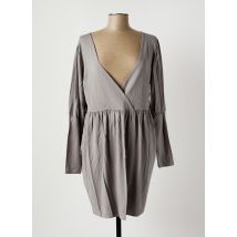 RIMINI - Robe mi-longue gris en viscose - Femme - Taille 42 - Modz