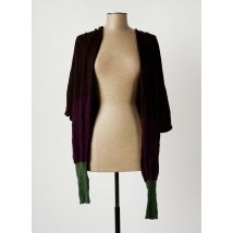 PIER ANTONIO GASPARI - Gilet manches longues marron en viscose - Femme - Taille 34 - Modz