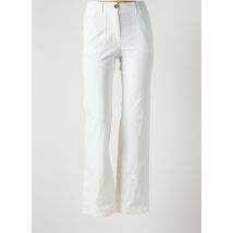 PATRICK MENDES - Pantalon droit beige en coton - Femme - Taille 34 - Modz