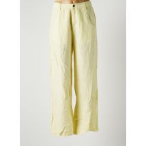 RIMINI - Pantalon large jaune en lin - Femme - Taille 36 - Modz