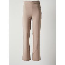 AMZ - Pantalon droit beige en polyester - Femme - Taille 36 - Modz