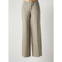 PATRICK MENDES - Pantalon large gris en laine - Femme - Taille 38 - Modz