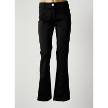 ABSOLU - Pantalon droit noir en polyester - Femme - Taille 36 - Modz
