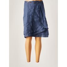 RODIKA - Jupe courte bleu en ramie - Femme - Taille 38 - Modz