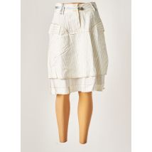CHEYENNE - Jupe mi-longue beige en coton - Femme - Taille 36 - Modz