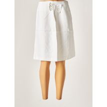 PATRICK MENDES - Jupe mi-longue blanc en lin - Femme - Taille 38 - Modz
