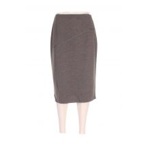PAUPORTÉ - Jupe mi-longue marron en acrylique - Femme - Taille 40 - Modz