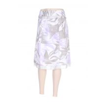 MARY WEST - Jupe mi-longue blanc en coton - Femme - Taille 56 - Modz