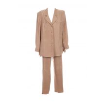 NONET - Veste/pantalon beige en polyester - Femme - Taille 42 - Modz