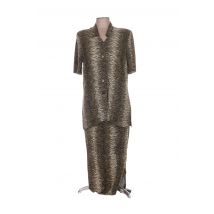 REGINE - Ensemble robe vert en viscose - Femme - Taille 40 - Modz