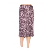 MAYERLINE - Jupe mi-longue violet en polyester - Femme - Taille 50 - Modz