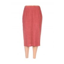 MARCELLE GRIFFON - Jupe mi-longue rouge en polyester - Femme - Taille 40 - Modz